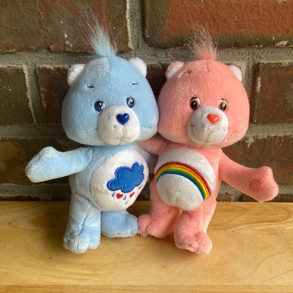 Care Bears Other - Cheer Bear and Grumpy Bear hugging Care Bears 2002